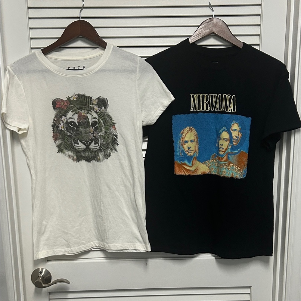 Graphic T-Shirts - Nirvana and Free State Tiger